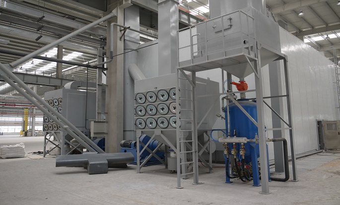 風力回收噴砂房濾筒除塵器