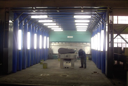 鑄造件無(wú)泵水幕噴漆房