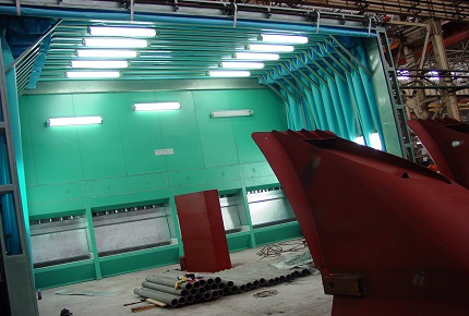 結(jié)構(gòu)件無(wú)泵水幕噴漆房