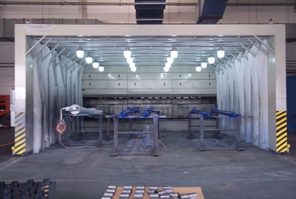 托輥無(wú)泵水幕噴漆房