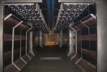 天然氣紅外輻射固化爐內景