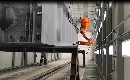 大型結(jié)構(gòu)件側(cè)壁機(jī)器人噴漆